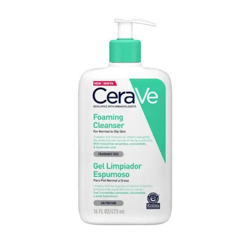 CERAVE GEL LIMPIADOR ESPUMOSO X 473 GR